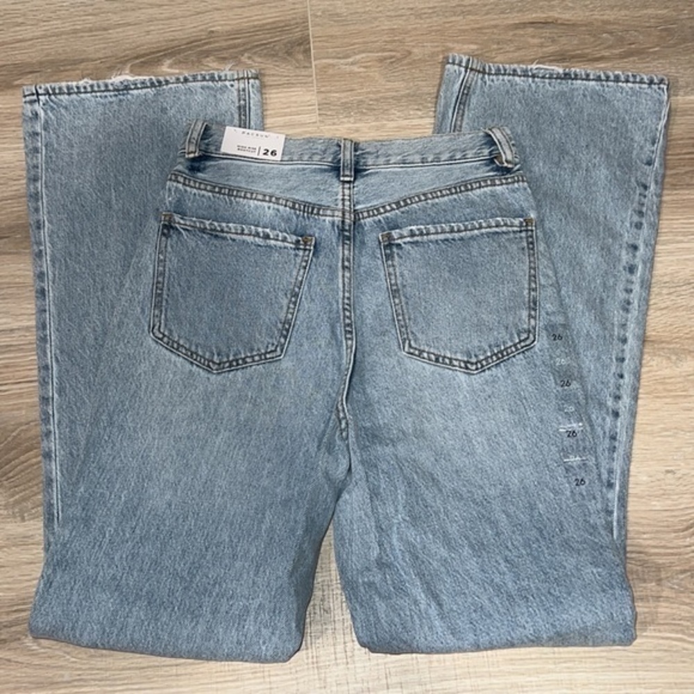Pacsun light washed boot‎ cut jeans ripped - Picture 2 of 5